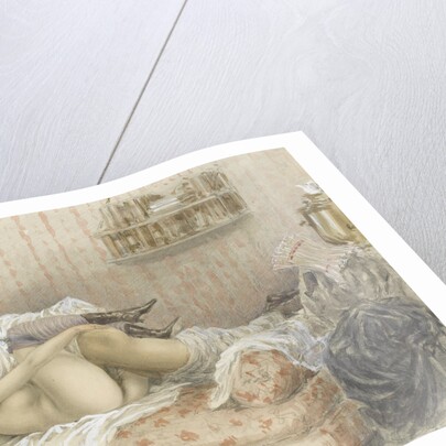 Erotic Scene by Mihály Zichy