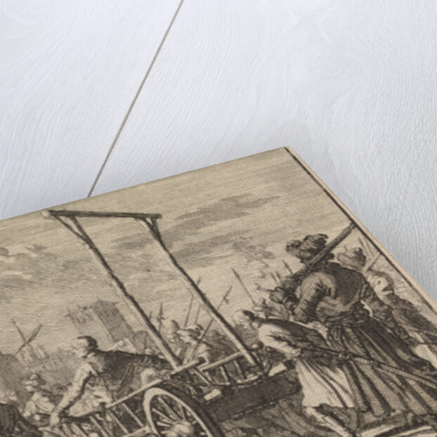 Arrival of Stepan Razin and his brother Frol in an iron cage in Moscow, 1671, 1698 by Pieter van der Aa