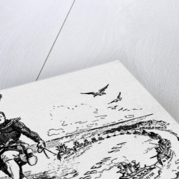 The Big Stick in the Caribbean Sea. Caricature on Theodore Roosevelt, 1904 by William Allen Rogers