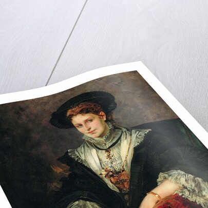 Portrait of Bertha von Piloty, 1872-1873 by Hans Makart