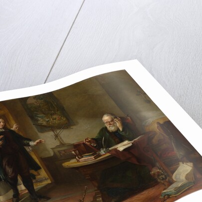 Milton visiting Galileo when a prisoner of the Inquisition, 1847 by Solomon Alexander Hart