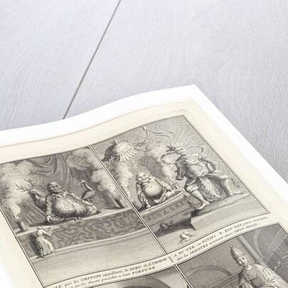 Four Chinese gods, 1728 by Bernard Picart