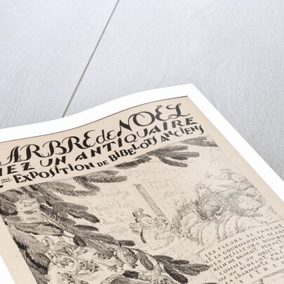 Larbre de Noël chez un antiquaire, 12ème exposition chez Alexandre Popoff, 1933 by Sergei Vasilievich Chekhonin