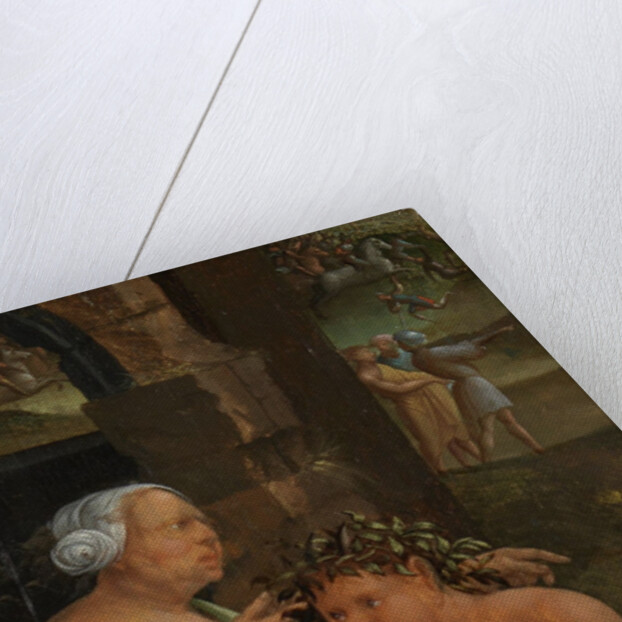 Saul and the Witch of Endor. Detail: Grimoire, 1526 by Jacob Cornelisz van Oostsanen