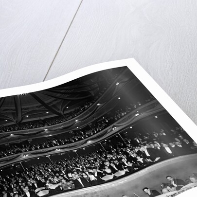 Celebration at the National Theatre on 13 January 1918 after the recognition of Finnish independence by Eric Sundström