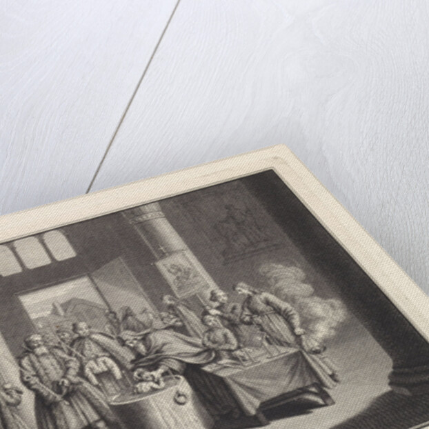 Infant Baptism in Russia, 1732 by Bernard Picart