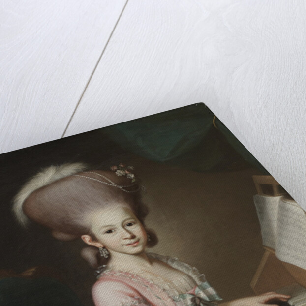 Portrait of a Young Lady at the Clavichord, 1779 by Georg Anton Abraham Urlaub