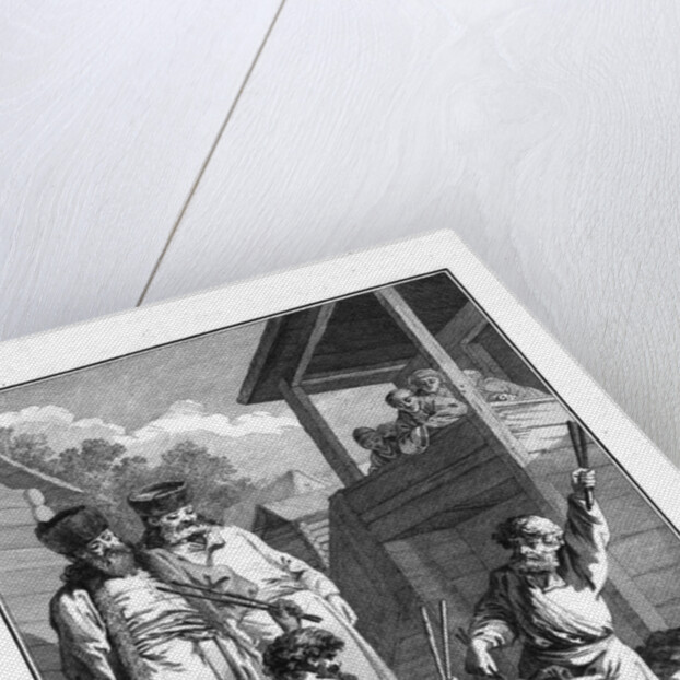 Punishment with batogs by Jean-Baptiste Le Prince