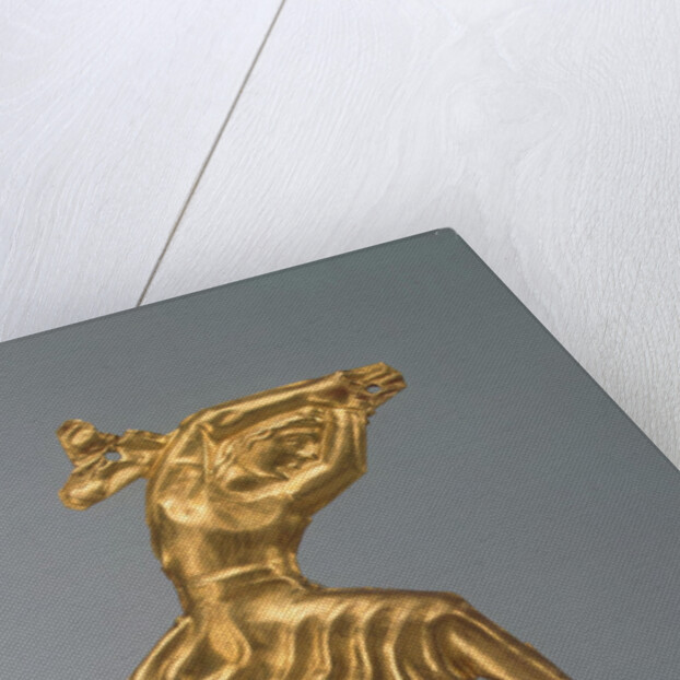 Gold plaque in the form of a dancing woman, 330-300 BC by Ancient jewelry