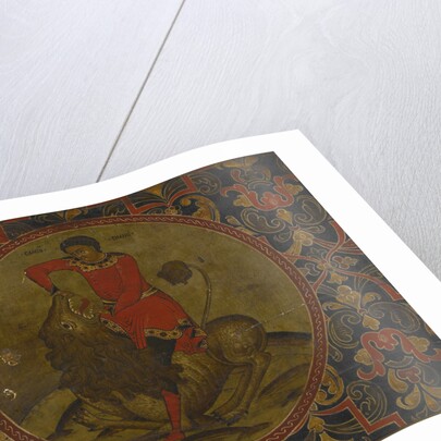 Samson Fighting the Lion, Early 18th century by Russian icon