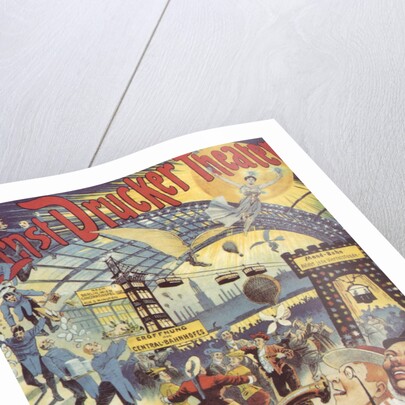 Hamburg in the Year 2000. Poster for the Ernst Drucker Theatre, 1896 by Adolph Friedländer