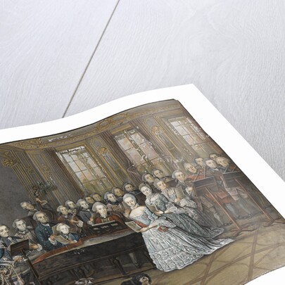 The chamber musicians in the Mecklenburg-Schwerin court chapel at Ludwigslust in 1770, 1770 by Leopold August Abel