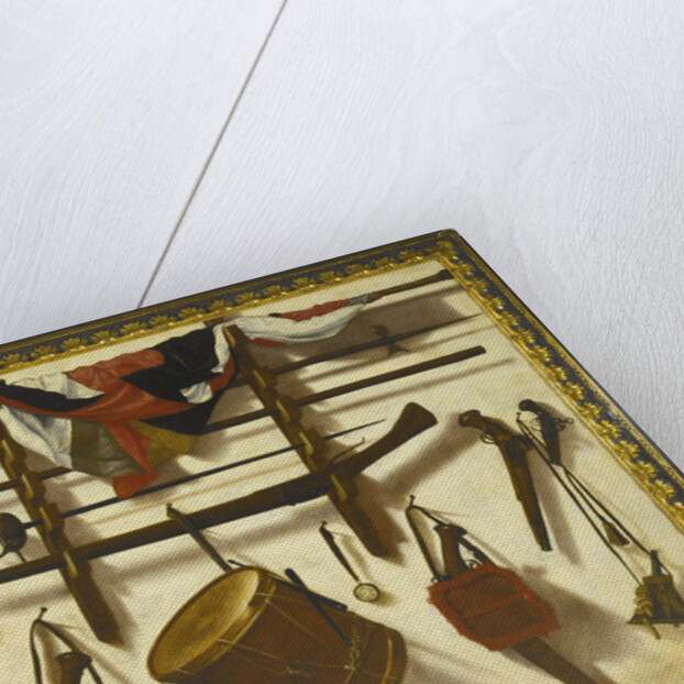 Trompe loeil with a Gun rack by Vicente Victoria