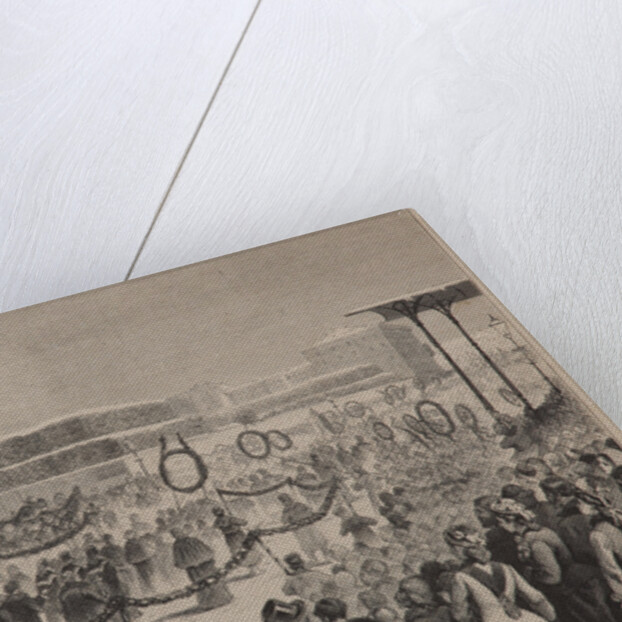 Funeral procession of the author Fyodor M. Dostoevsky on February 12, 1881, 1881 by Arnold Karl Baldinger