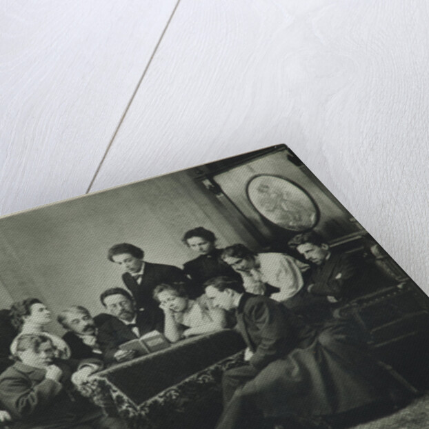 Anton Chekhov reads The Seagull with the Moscow Art Theatre company, 1899 by Pyotr Petrovich Pavlov