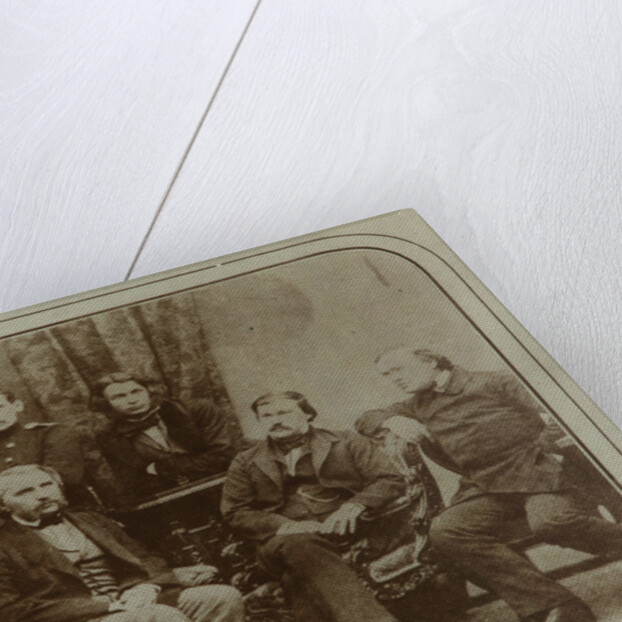 Sovremennik: Ivan Goncharov, Ivan Turgenev, Leo Tolstoy, Dmitri Grigorovich, Alexander Druzhinin and by Sergei Lvovich Levitsky