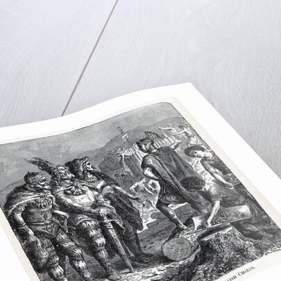 Interview between Julian and Frankish Chiefs, 1882 by Gottlob Heinrich Leutemann