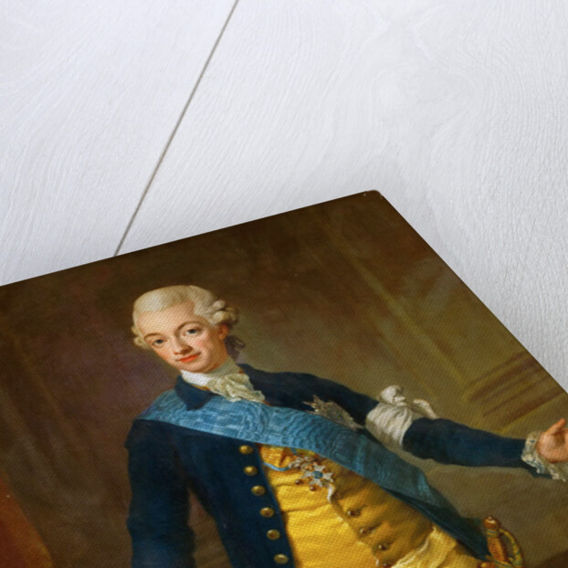 Portrait of Gustav III of Sweden, 1771 by Lorenz II Pasch