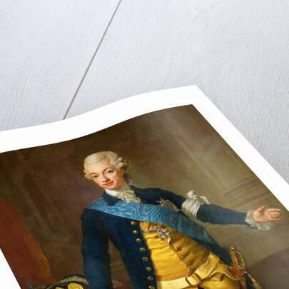 Portrait of Gustav III of Sweden, 1771 by Lorenz II Pasch