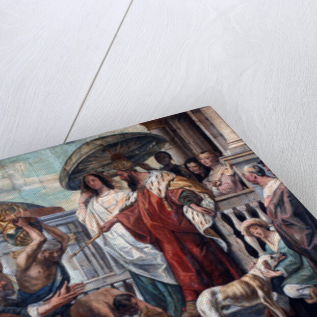 The envoys of the Caliph Harun al-Rashid offering a clock to Charlemagne, 1660 by Jacob Jordaens