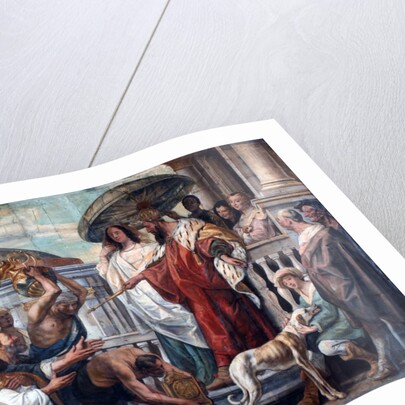 The envoys of the Caliph Harun al-Rashid offering a clock to Charlemagne, 1660 by Jacob Jordaens