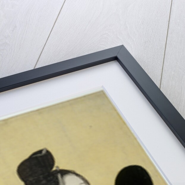 Bijin-ga. Girl applying makeup to her lips by Kitagawa Utamaro