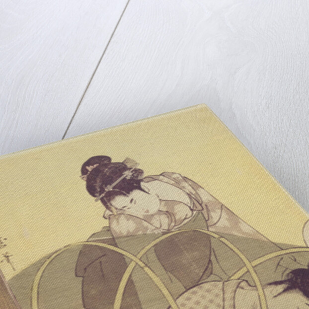 Mother Nursing Baby under Mosquito Net, c. 1795 by Kitagawa Utamaro