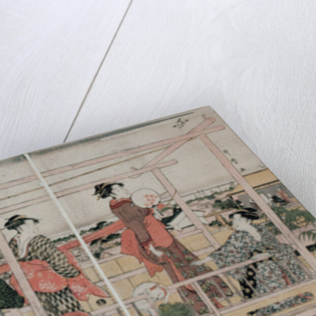 Drying Clothes, c. 1790 by Kitagawa Utamaro