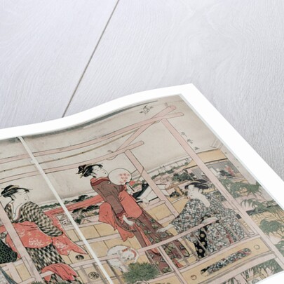 Drying Clothes, c. 1790 by Kitagawa Utamaro