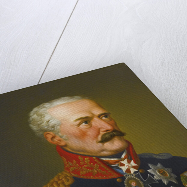 Portrait of Gebhard Leberecht von Blücher, Prince of Wahlstatt by Eduard Ströhling