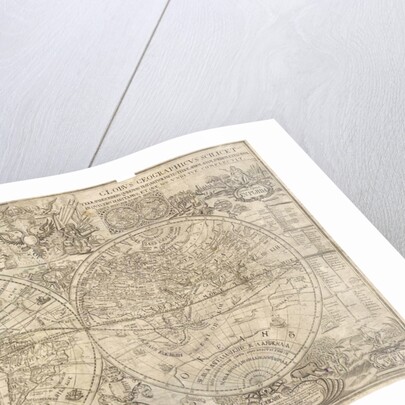Double hemisphere map of the World, 1707 by Vasily Anufrievich Kiprianov