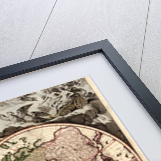 Orbis terrarum nova et accuratissima tabula, ca 1690 by Nicolaes Visscher