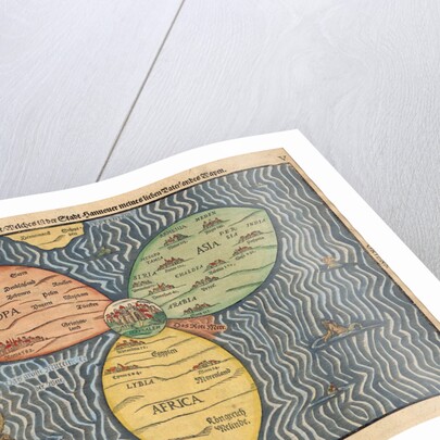 The three continents with Jerusalem in the center of the World, 1581 by Heinrich Bünting