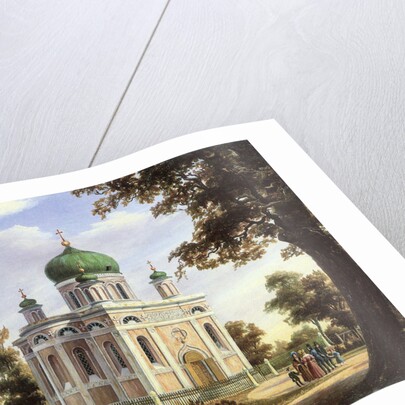 Alexander Nevsky Church at Potsdam, 1838 by Carl Daniel Freydanck