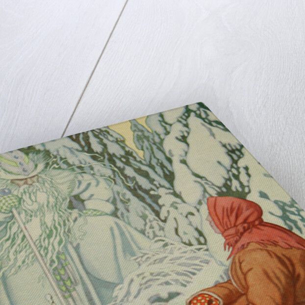 Illustration for the Fairy tale Morozko, 1931 by Anonymous