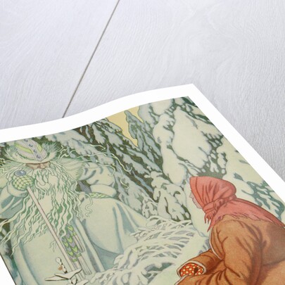 Illustration for the Fairy tale Morozko, 1931 by Anonymous