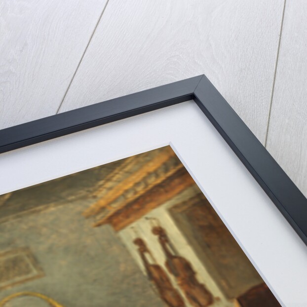 The schoolmaster with the boys singing flat at the piano, 1840 by Anonymous