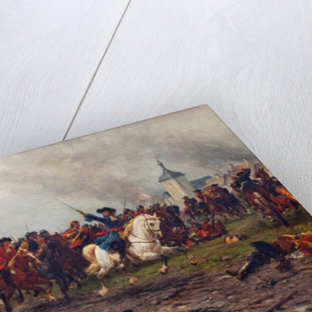 William III of England at the Battle of the Boyne by Anonymous