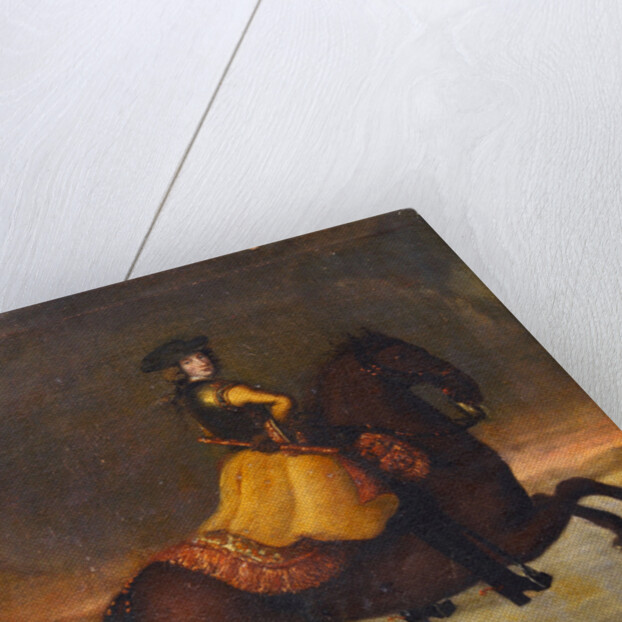 Portrait of the King Charles XII of Sweden by Anonymous