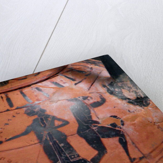 The long jump event at the ancient Olympic Games, Attic black-figured cup, 540 BC by Anonymous