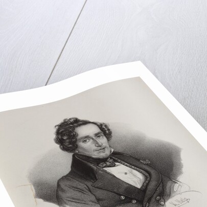 Portrait of the composer Giacomo Meyerbeer, 1830s by Anonymous