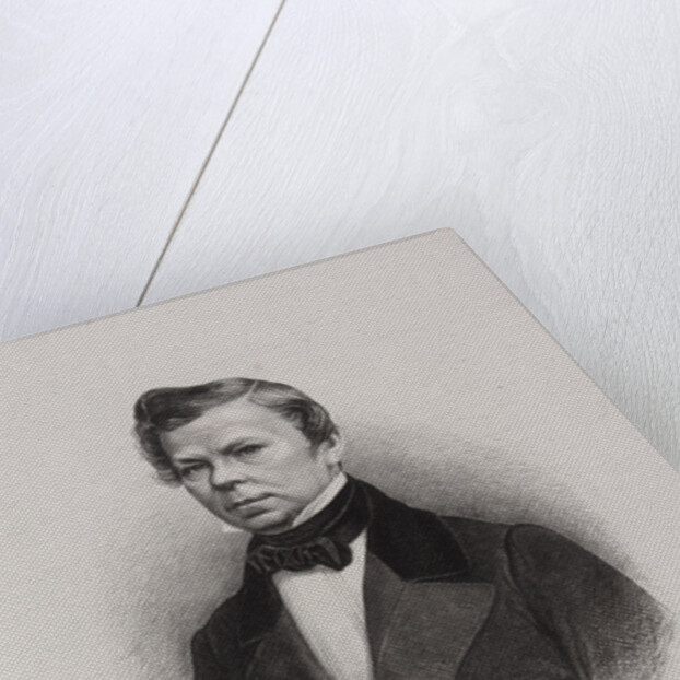 Portrait of the poet Vladimir Grigoryevich Benediktov, 1845 by Anonymous