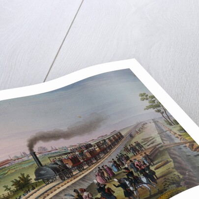 Arrival of the first train from St, Petersburg to Tsarskoye Selo on 30 October 1837, Early 1840s by Anonymous