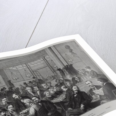 The chess tournament at the Café de la Régence (From Le Monde Illustré), 1874 by Anonymous