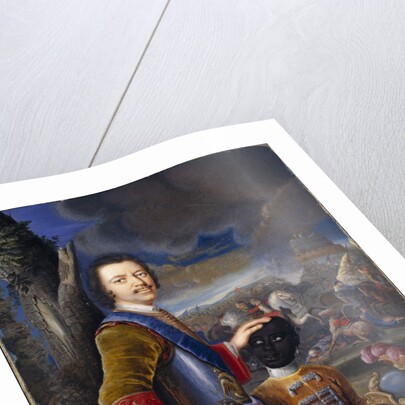 Peter the Great with his page Abraham Hannibal, ca 1720 by Anonymous