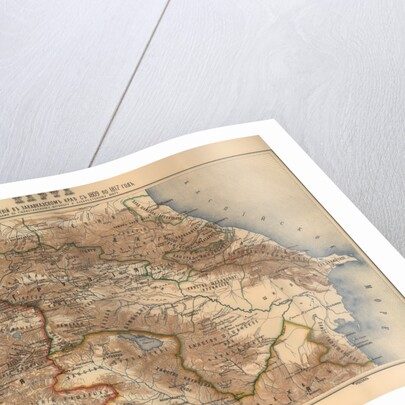 Map of military operations in the Transcaucasian region from 1809 to 1817, 1817 by Anonymous