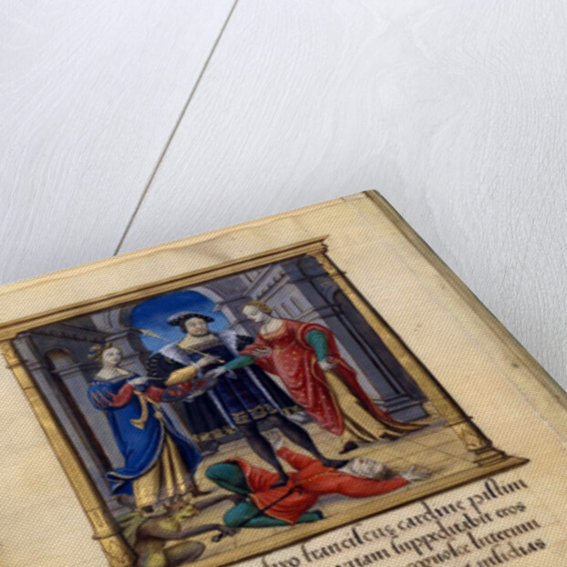 The king crushing the heresy, ca 1531 by Anonymous