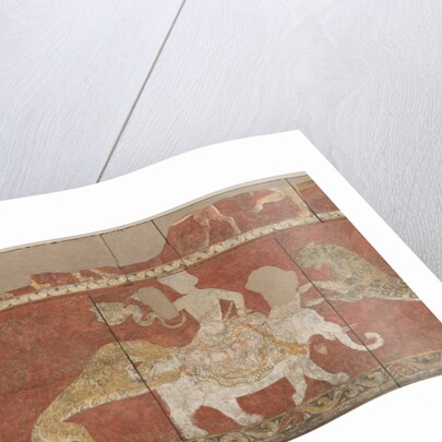 Wall painting from the Red Hall of the Palace in Varakhsha. Fragment by Anonymous