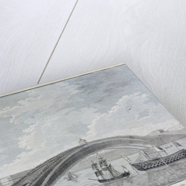 The Project of the Bridge across Neva River by Ivan Kulibin by Anonymous