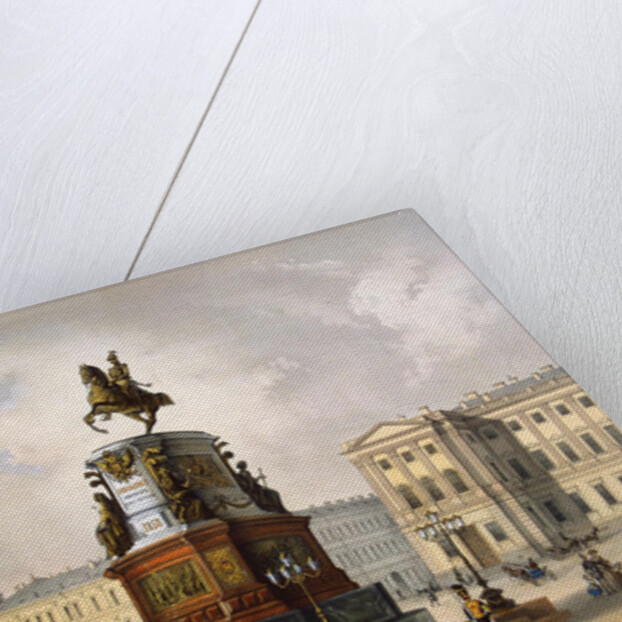 View of the Monument to Emperor Nicholas I on Saint Isaacs Square by Anonymous